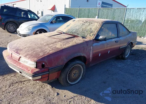 1990 Pontiac Sunbird Le from USA, damaged, VIN 1G2JB14K8L7526053